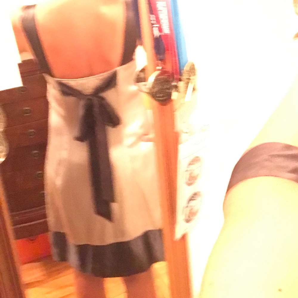 SALE 💙Ted Baker Silk Cocktail Dress silver - Picture 5 of 7
